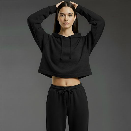 basic blanks - CROPPED HOODIE (290 GSM)