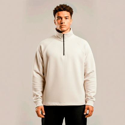 premium blanks - HALF ZIP PULLOVER 320GSM