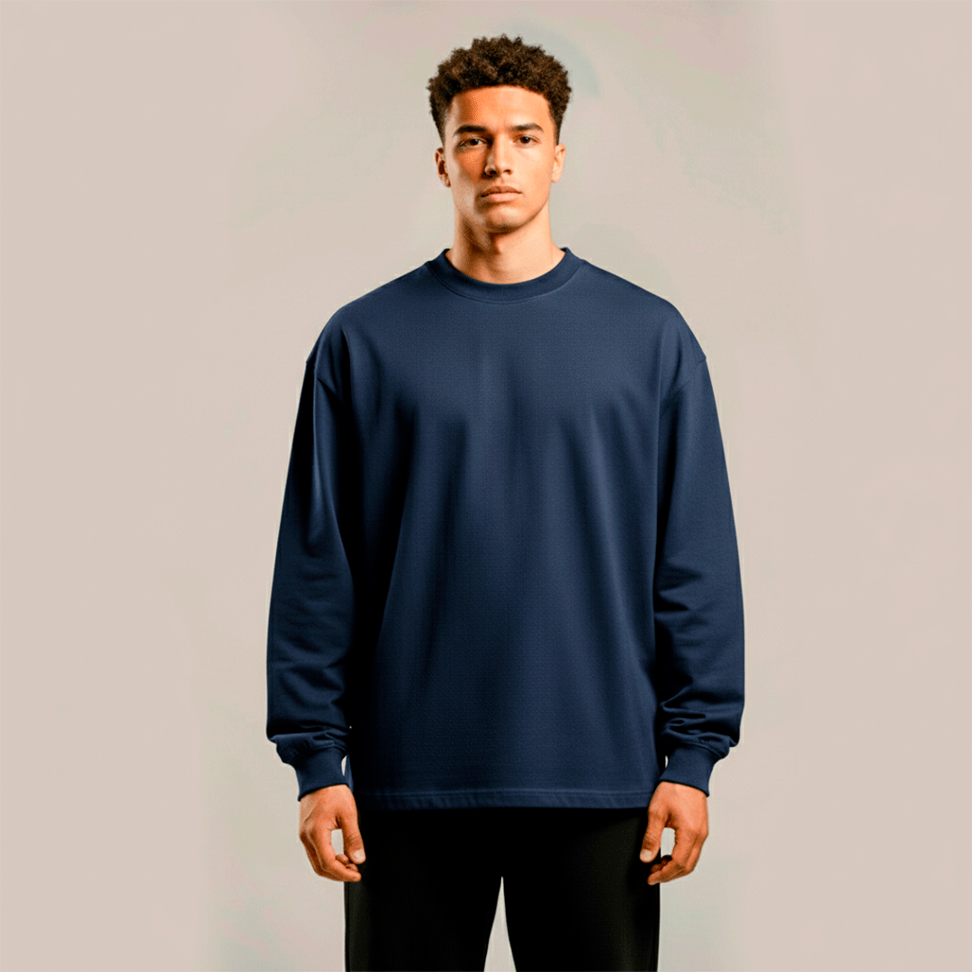 premium blanks - LONGSLEEVE OVERSIZE 240GSM