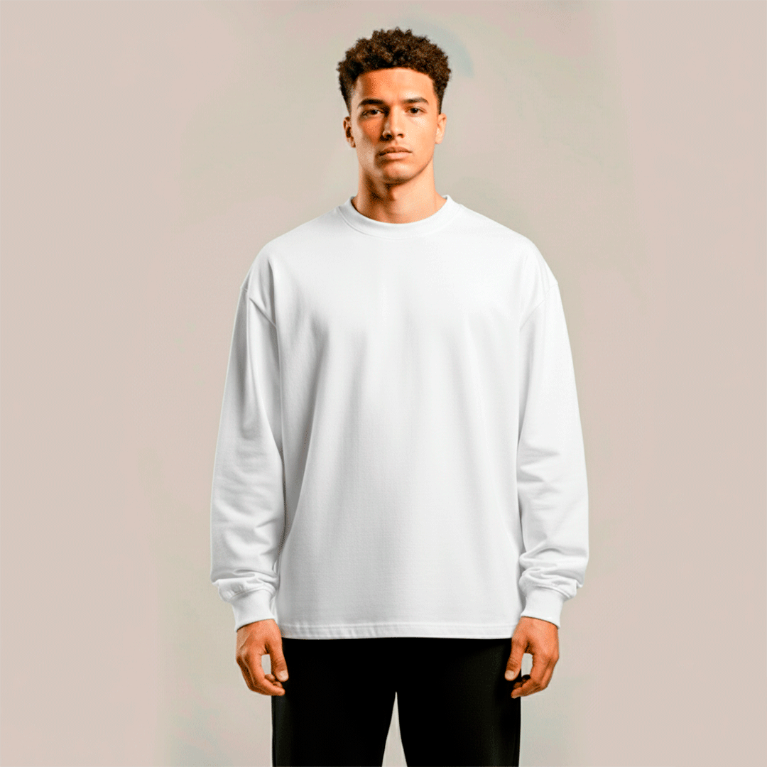 premium blanks - LONGSLEEVE OVERSIZE 240GSM
