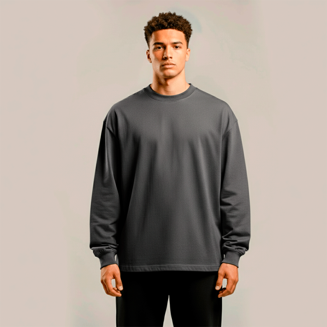 premium blanks - LONGSLEEVE OVERSIZE 240GSM