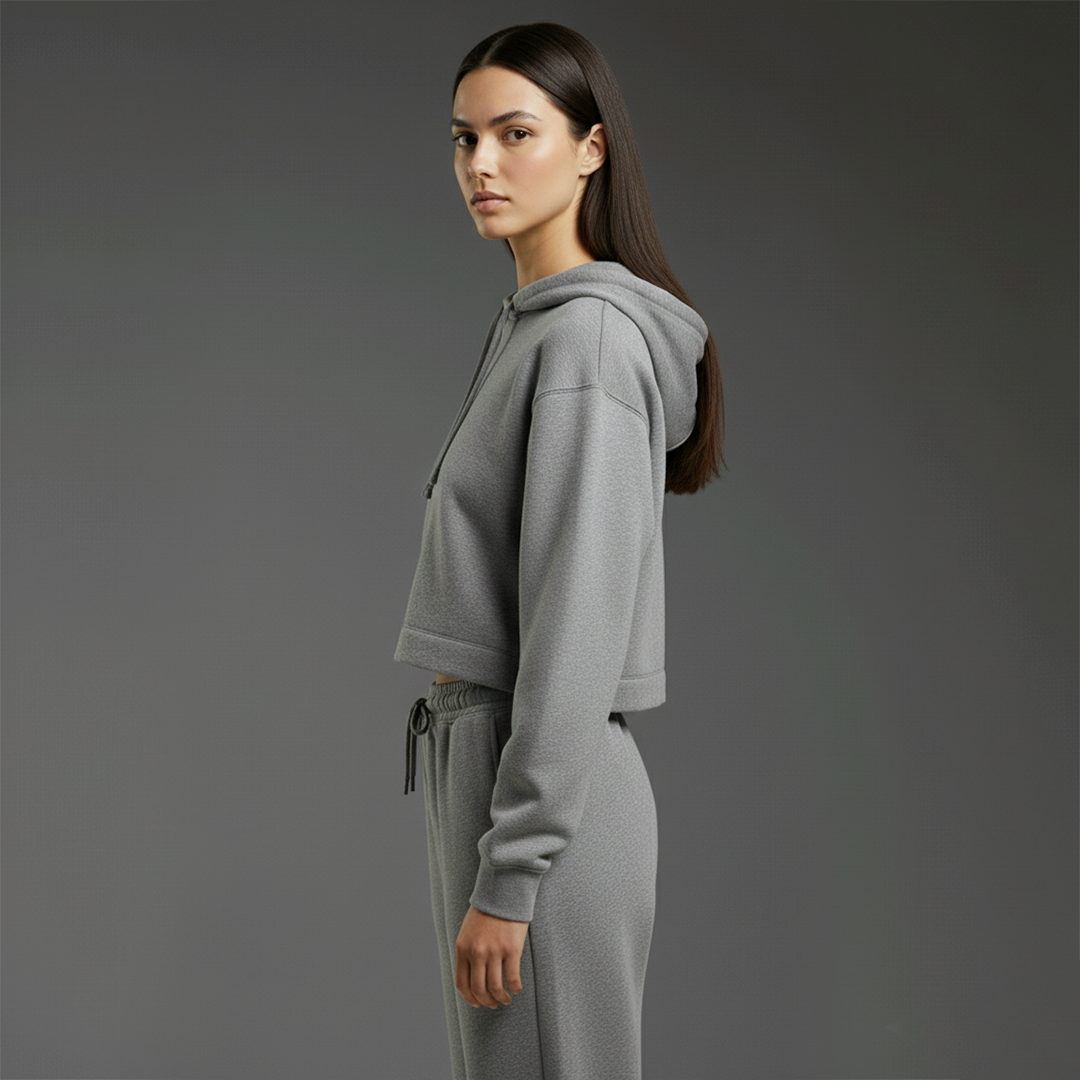 basic blanks - CROPPED HOODIE (290 GSM)