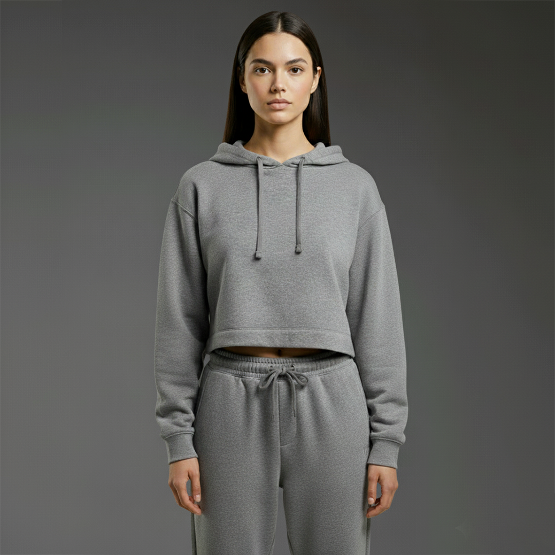 basic blanks - CROPPED HOODIE (290 GSM)