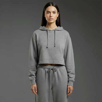 basic blanks - CROPPED HOODIE (290 GSM)
