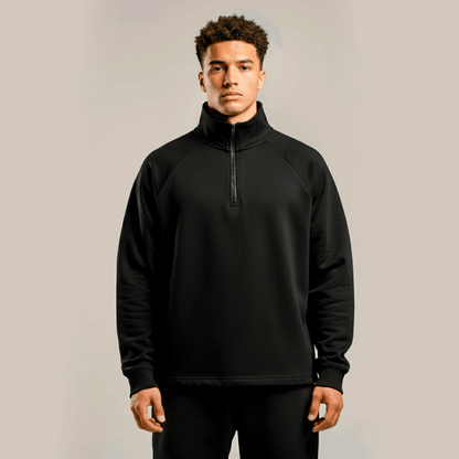 premium blanks - HALF ZIP PULLOVER 320GSM
