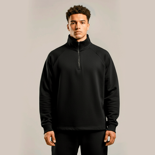 premium blanks - HALF ZIP PULLOVER 320GSM