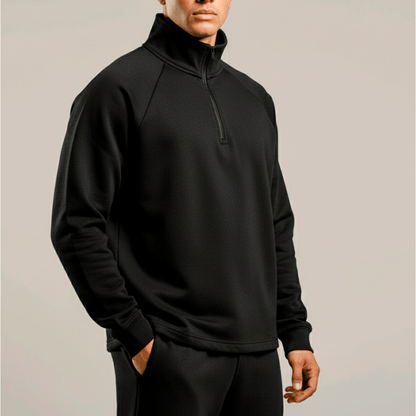 premium blanks - HALF ZIP PULLOVER 320GSM