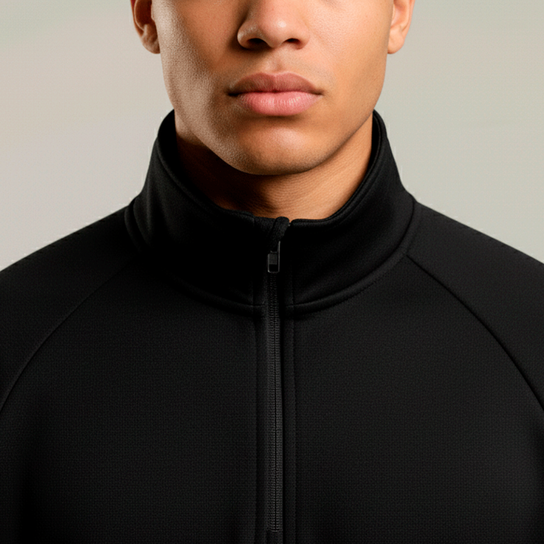 premium blanks - HALF ZIP PULLOVER 320GSM