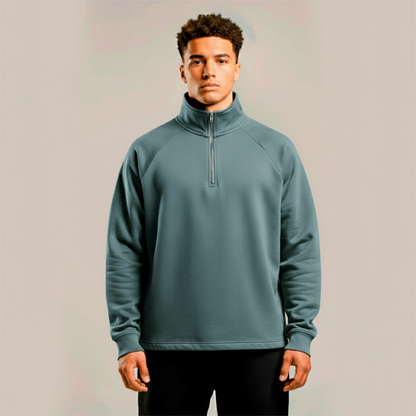 premium blanks - HALF ZIP PULLOVER 320GSM