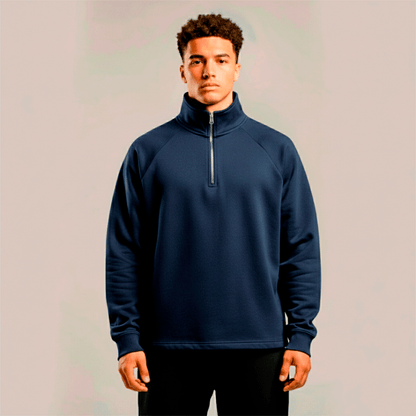 premium blanks - HALF ZIP PULLOVER 320GSM