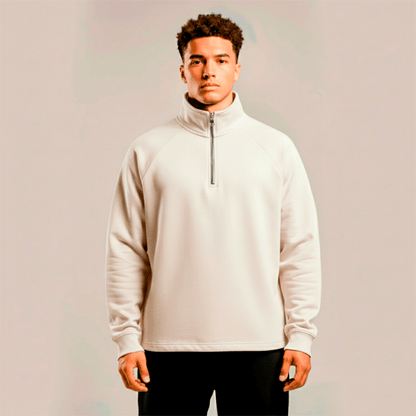 premium blanks - HALF ZIP PULLOVER 320GSM
